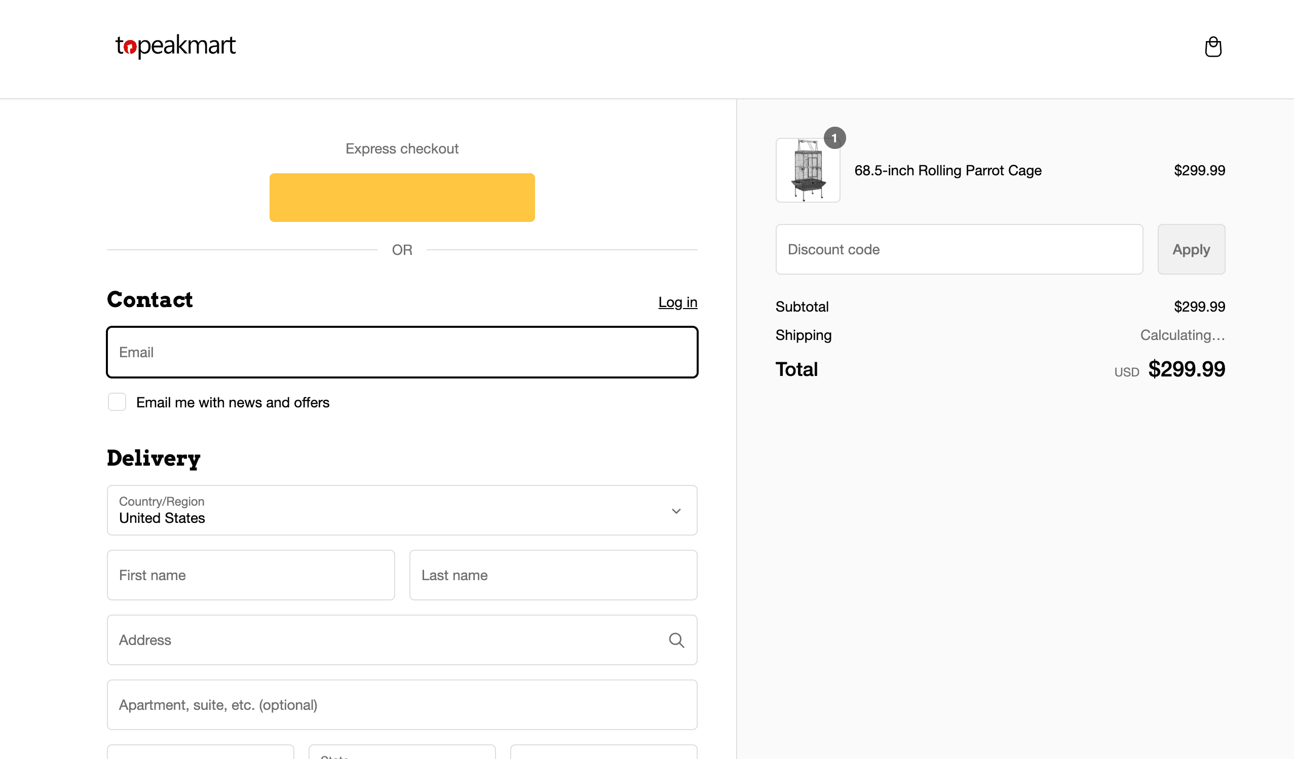 How to apply Topeakmart coupon code